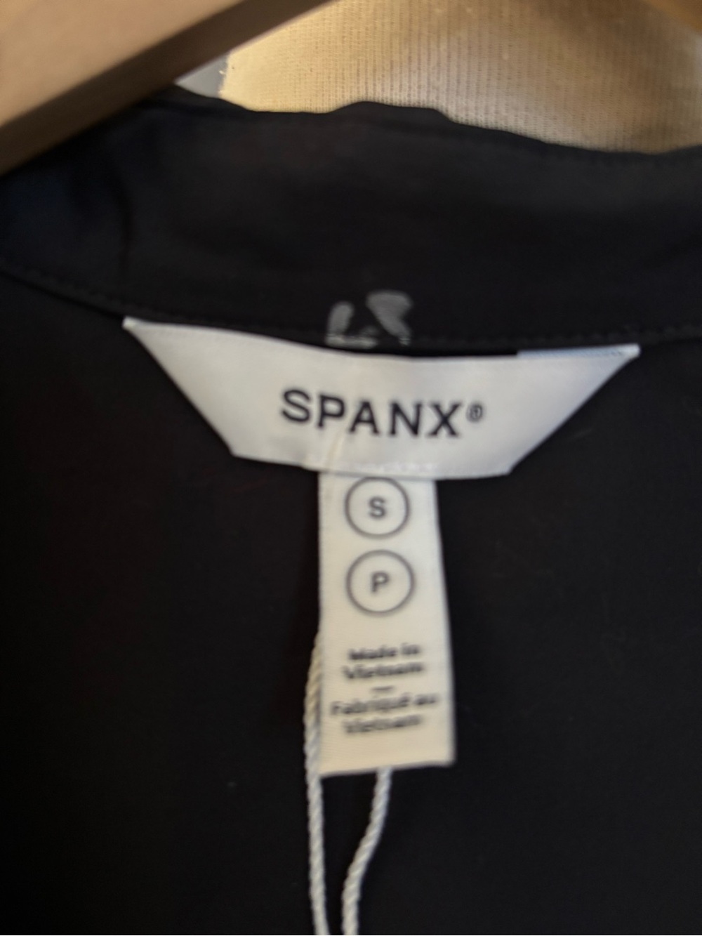 ▪️Spanx The Best Stretch Cotton Poplin Wrap Shirtdress Classic Black - Picture 9 of 10